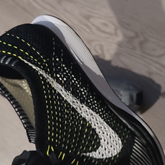Great Condition Nike Fly Knit Racer Orca Volt mens size 14 - Picture 6 of 7